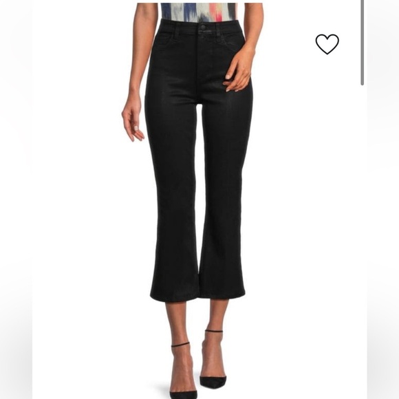 Joe's Jeans The Callie Black Coated Cropped Boot. - Picture 10 of 15